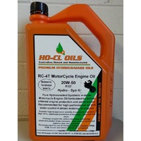 HO-CL Oils - RC 4T Pure Hydrocracked Synthetic 4 Stroke Motorcycle Engine Oil 20w50 