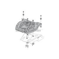 SW-Motech Adapter Kit Alu Rack to Givi/Kappa Monokey Top Box