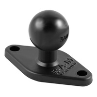 RAM Mounts - 1" Ball With Diamond Plate
